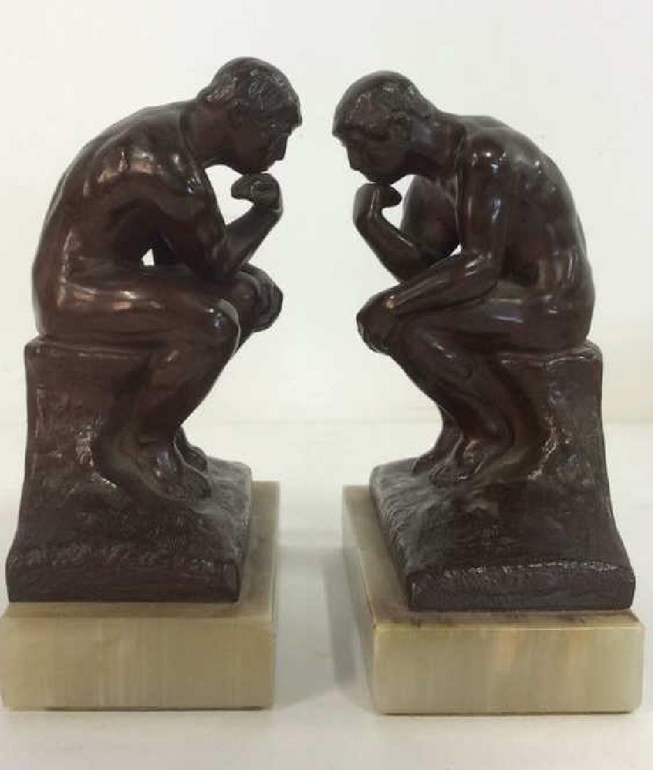 Pair Possibly Bronze Thinker Bookends (1 of 10)