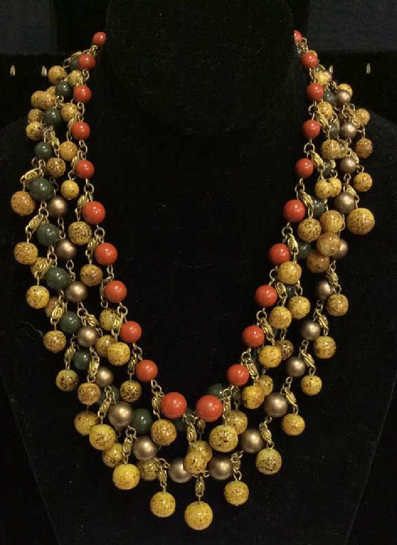 Multilayered Faux Stone Beaded Necklace (1 of 8)
