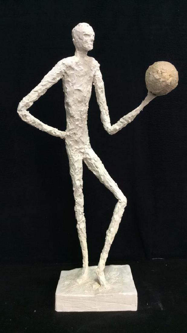 Contemporary Plaster Man Figural Sculpture (1 of 10)