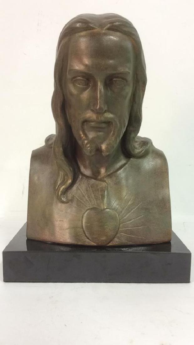 Religious Carved Jesus Figural W Base (1 of 10)