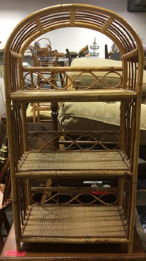 Woven Wicker & Possibly Bamboo Display Rack (1 of 11)