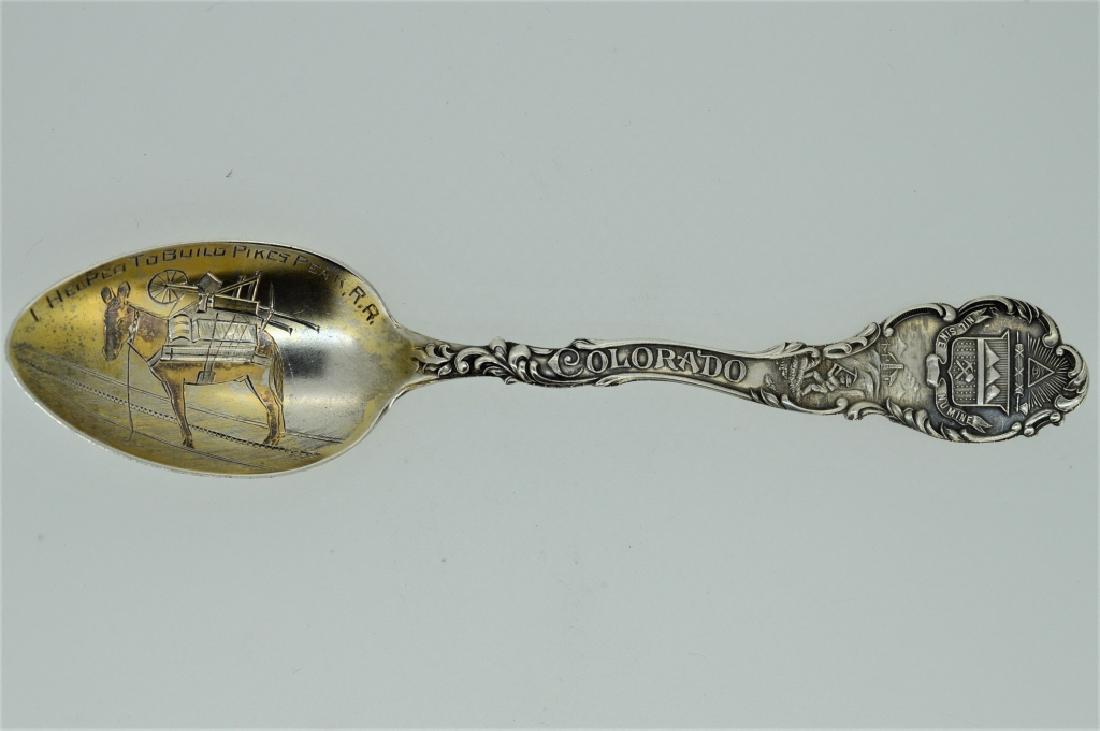 Pikes Peak Souvenir Sterling Silver Spoon (1 of 1)