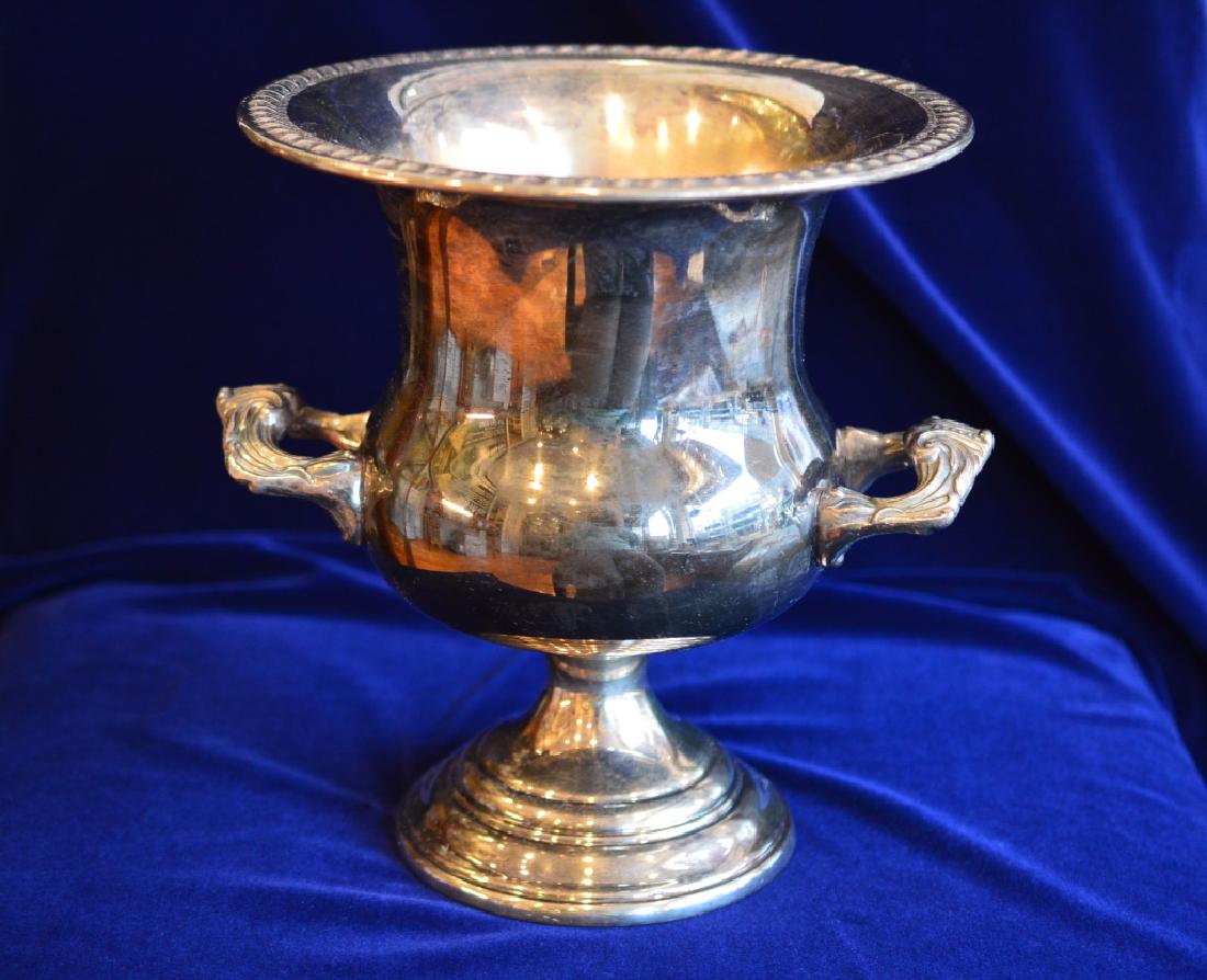 Silverplated Urn Style Vase (1 of 3)