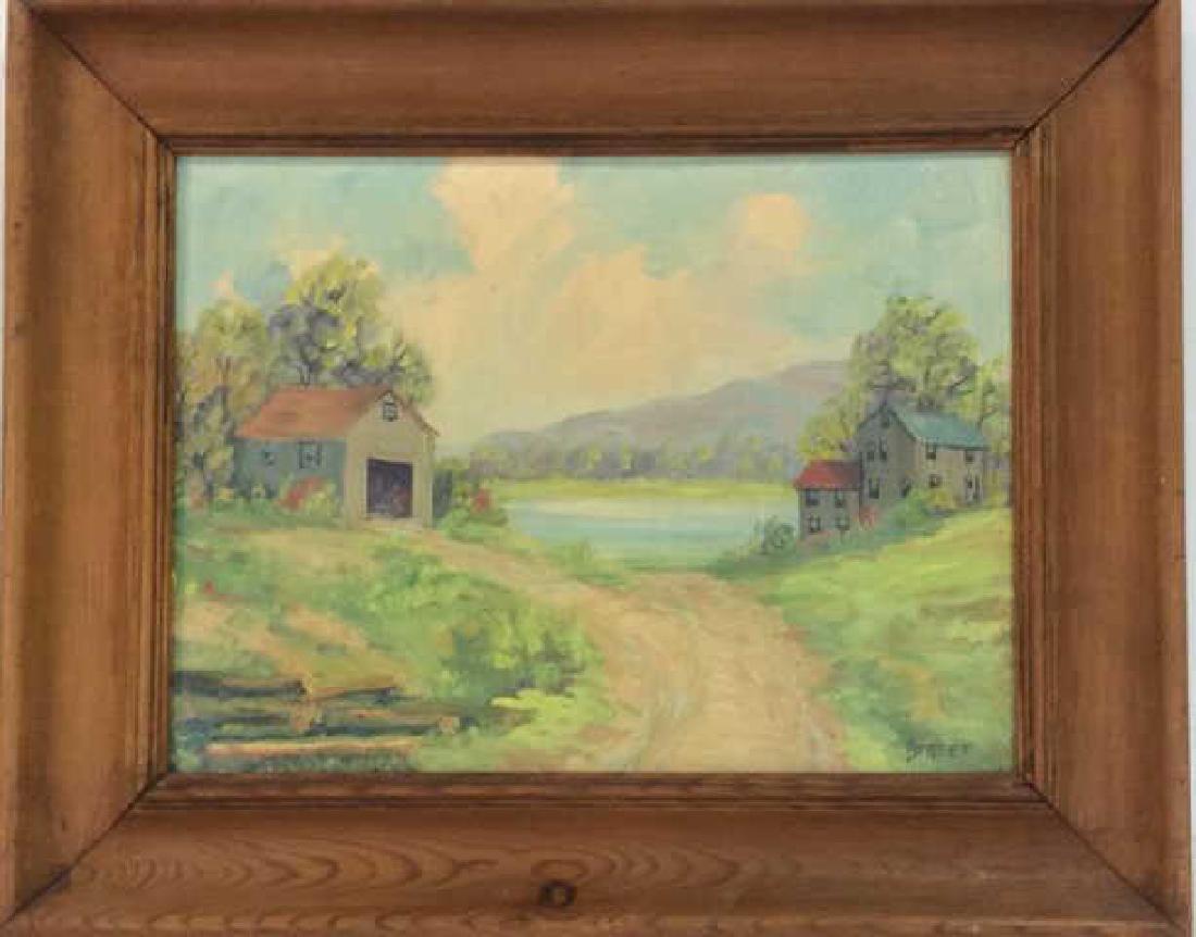 FRANK STREET signed Oil on Canvas Framed (1 of 9)