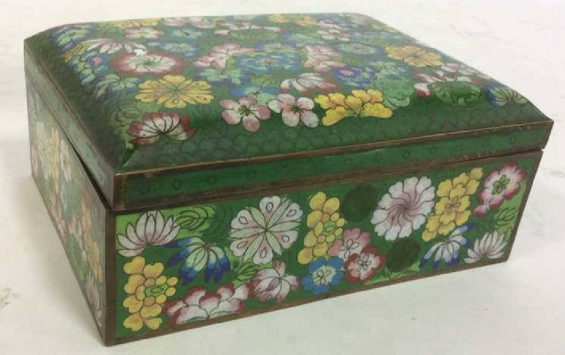 Asian Cloisonné and Enamel Lidded Box (1 of 10)