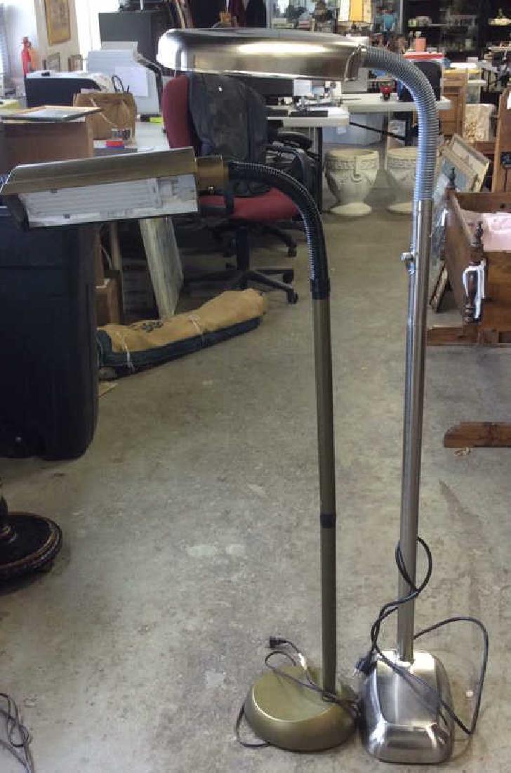 lot 2 Mod Snake arm metal floor Lamps (1 of 8)