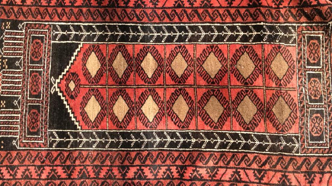 Antique Handmade Oriental Wool Rug W Fringes (1 of 10)