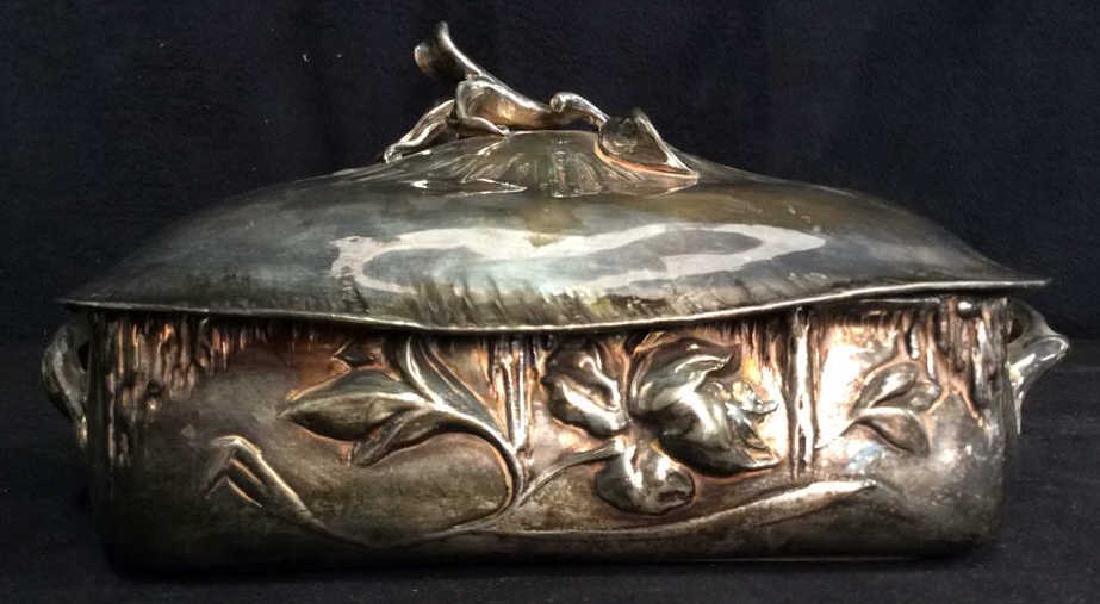 Art Nouveau Silver Plate Box, Signed (1 of 10)