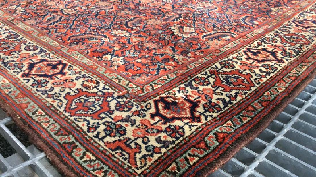 Antique Handmade Floral Detailed Wool Rug (1 of 10)