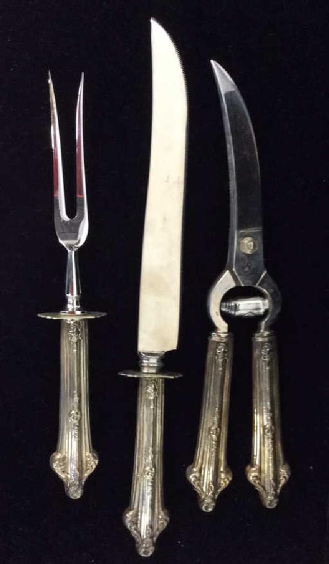 Set 3 AMBASSADOR Sterling Silver Handled Carving (1 of 9)