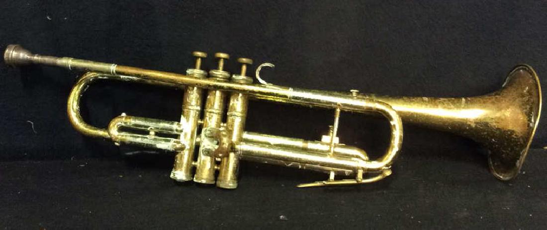 BESSON 2-20 Gold Toned Trumpet (1 of 10)