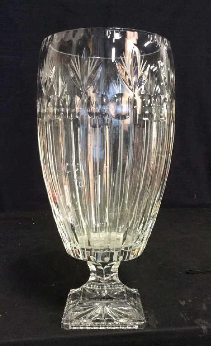 Large Pedestaled Crystal Vase (1 of 8)