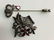 Pair Sterling Silver Marcasite Pins Jewelry