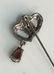 Pair Sterling Silver Marcasite Pins Jewelry - 8