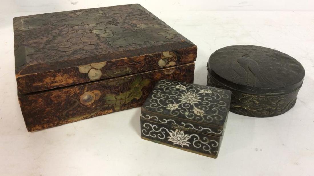 Lot 3 Assorted Jewelry and Trinket Boxes (1 of 12)