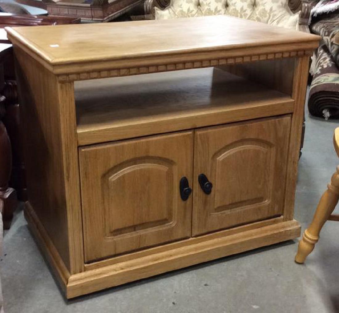 Light Wood Cabinet Side Table (1 of 6)