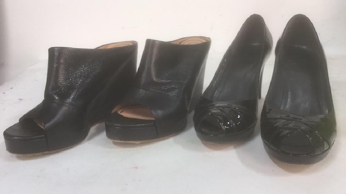 2 Pair Ladies Black Shoes Chloe Stuart Weitzman (1 of 10)