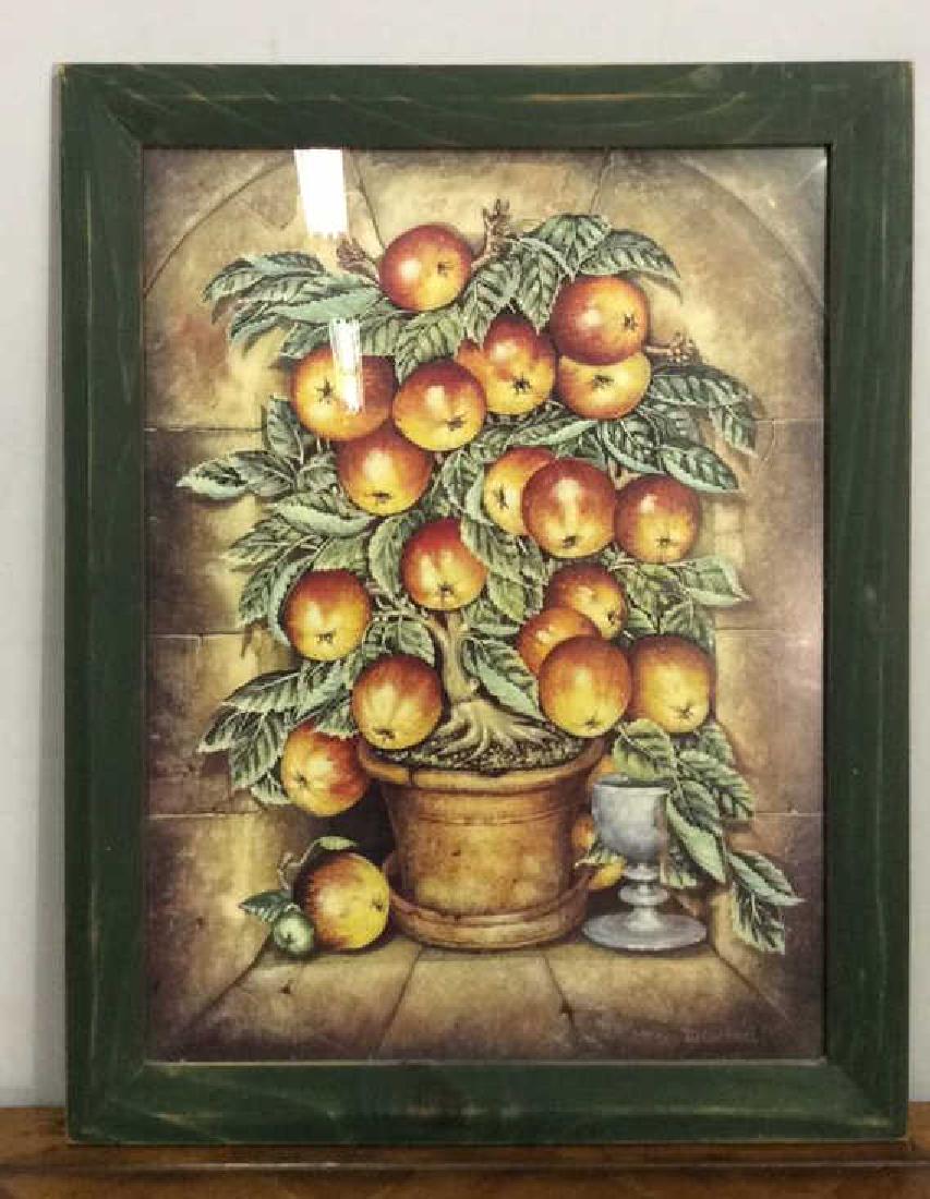 JD GORDNERI Framed Folk Art Fruit Print (1 of 8)