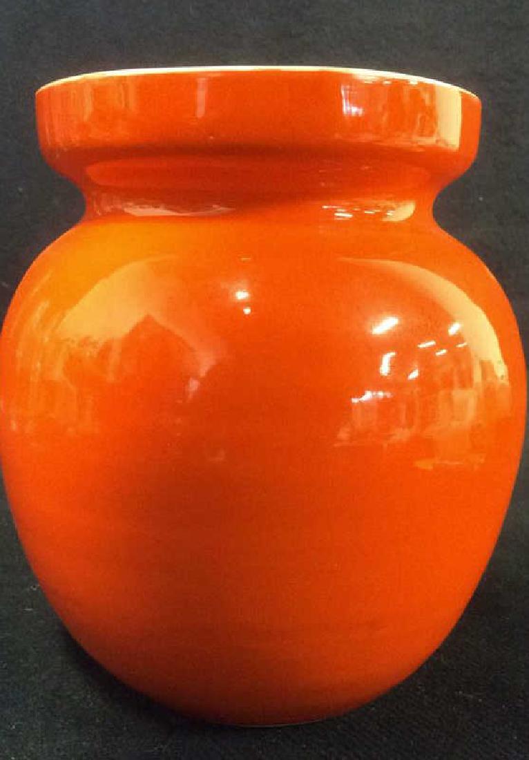 Orange Toned Italian Ceramic Planter (1 of 5)