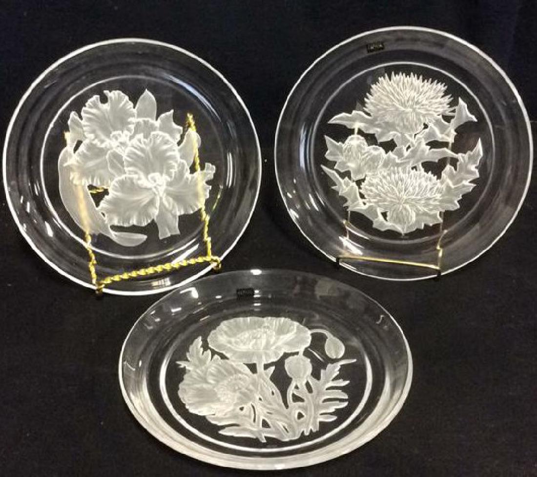 Lot 3 HOYA Museum Crystal Display Dishes (1 of 9)
