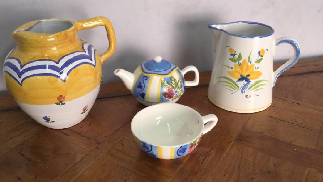 Lot 4 Hand Painted Ceramic Pottery (1 of 10)