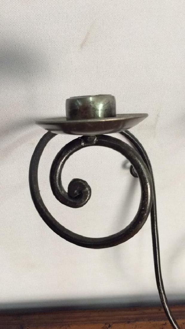 Black Toned 4 Arm Metal Wall Sconce (1 of 6)