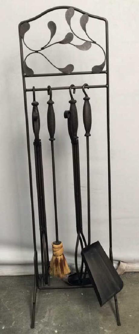 Lot 5 Fireplace Tool Set & Stand (1 of 5)