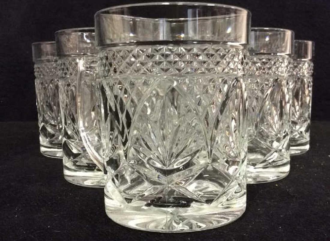 Set 6 Glass Mugs W Intricate Detailed (1 of 5)