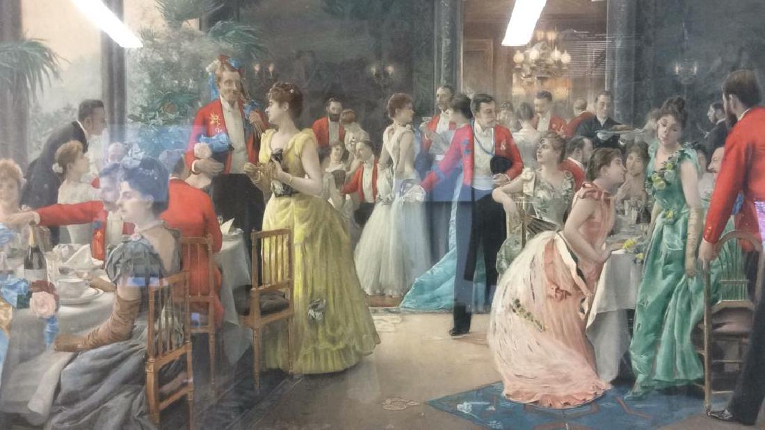 Signed Stewart Colored Lithograph Print (1 of 8)