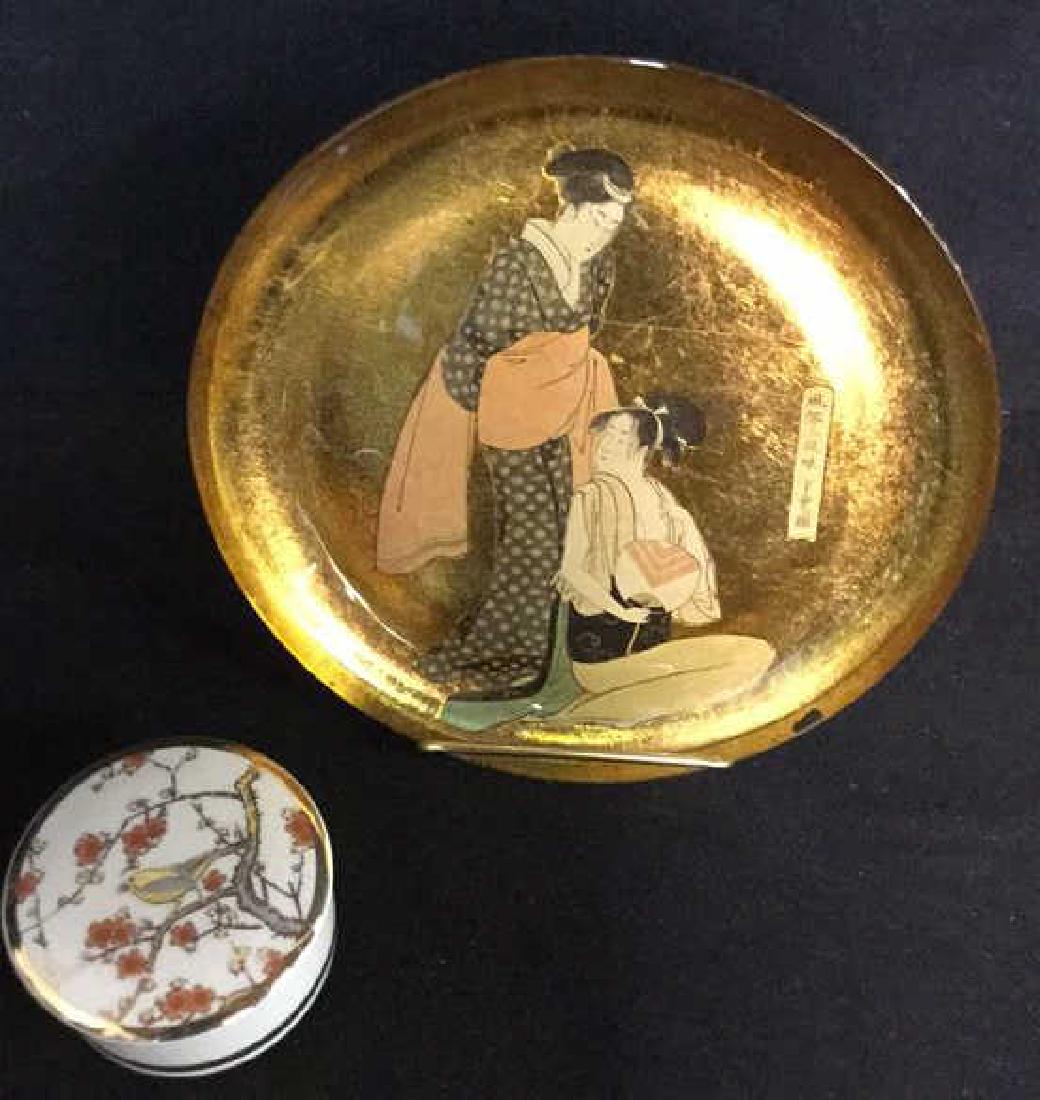 Lot 2 Japanese Decorative Plate And Trinket Dish (1 of 8)