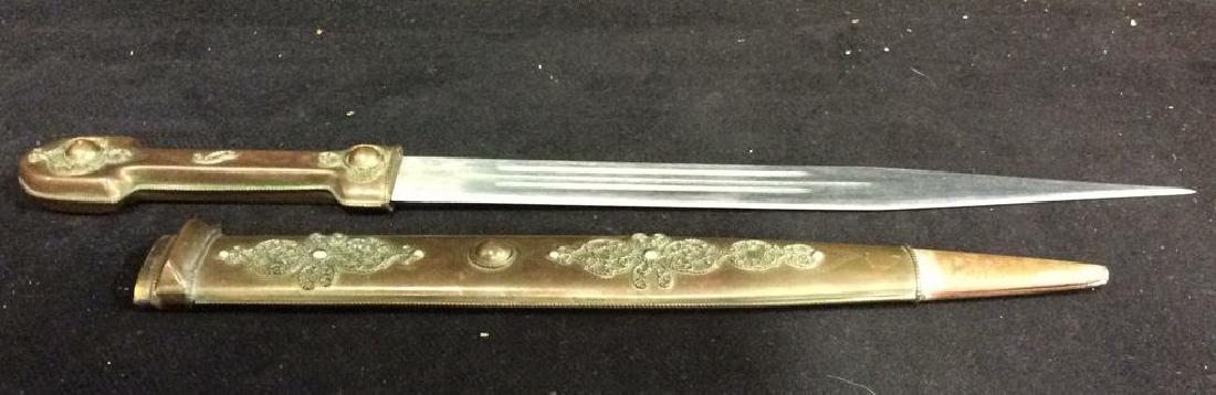 Ornate Handled Knife & Holster (1 of 8)