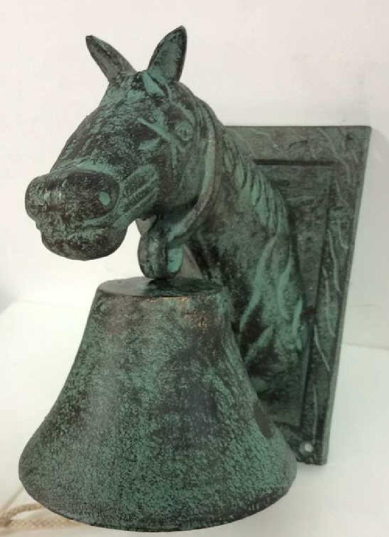 Patina Style Metal Horse Head Bell (1 of 7)