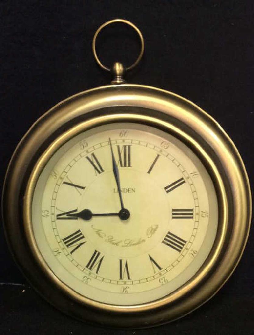 LINDEN Circular Hanging Small Wall Clock (1 of 7)