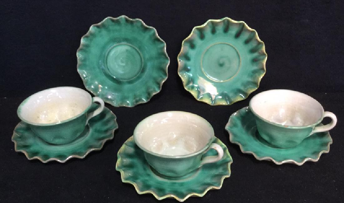 Lot 8 Stangl Terra Rose Teacups And Saucers (1 of 5)