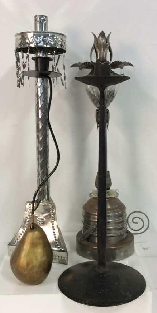 Lot 4 Assorted Metal Decorative Candlesticks (1 of 10)