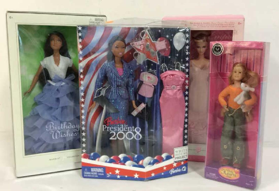 Lot 4 Assorted Barbie Dolls w Boxes (1 of 10)