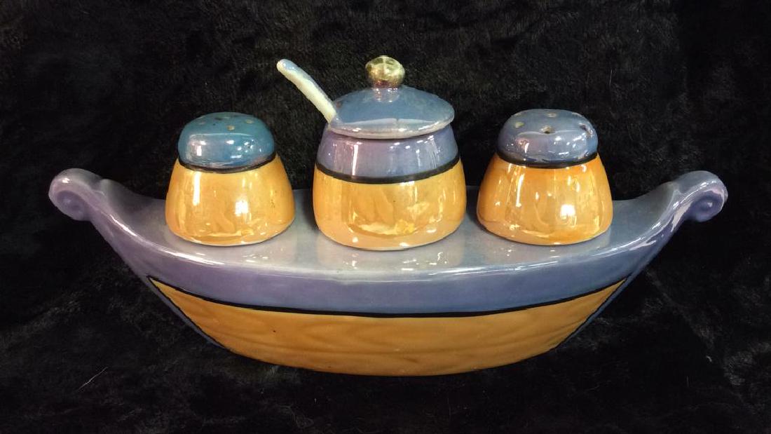 NIPPON Hand Painted Gondola Salt&Pepper Vessel (1 of 9)