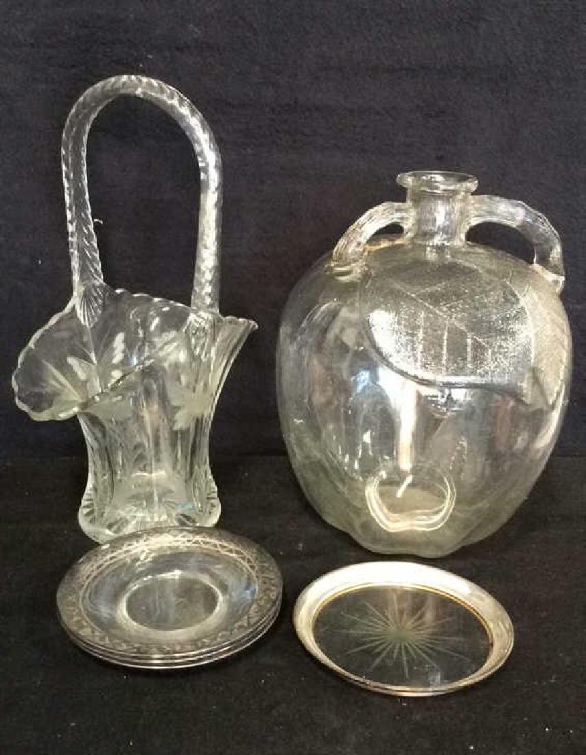 Lot 6 Assorted Glass Tabletop Accessories (1 of 10)
