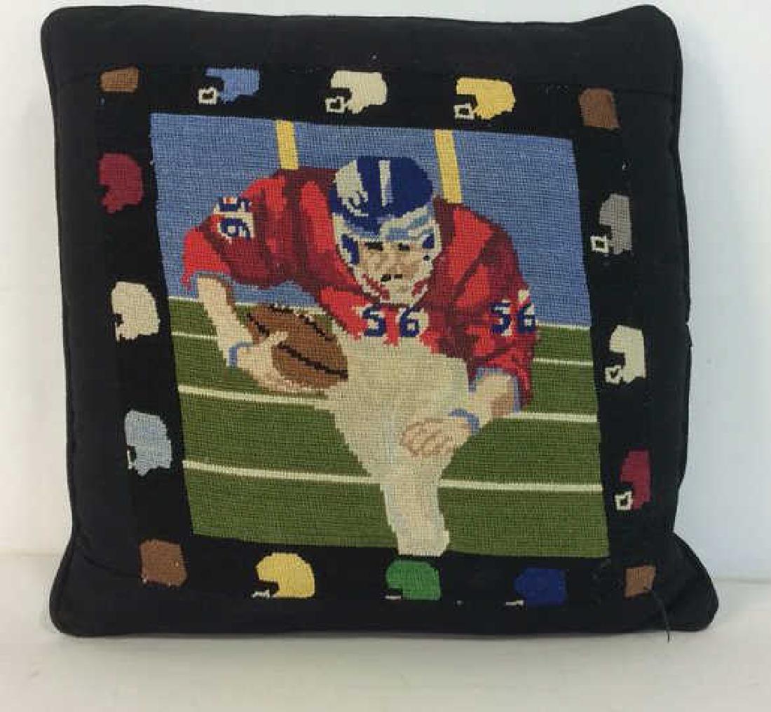 Embroidery Football Theme Throw Pillow (1 of 7)