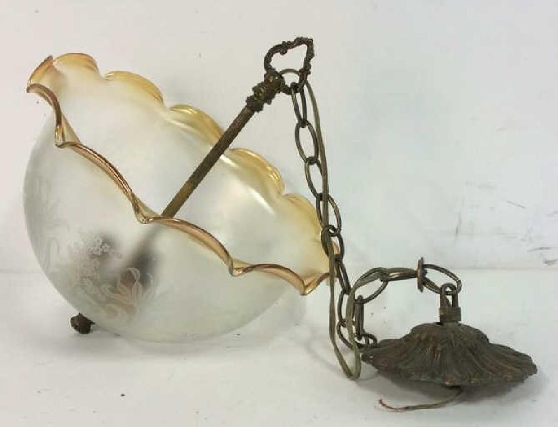 Vintage Glass Globe Ceiling Fixture (1 of 6)