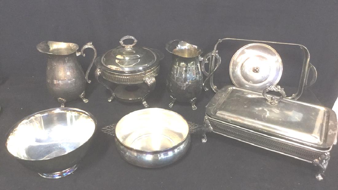 Lot 7 Mix Silver Plate Tabletop Servers (1 of 14)