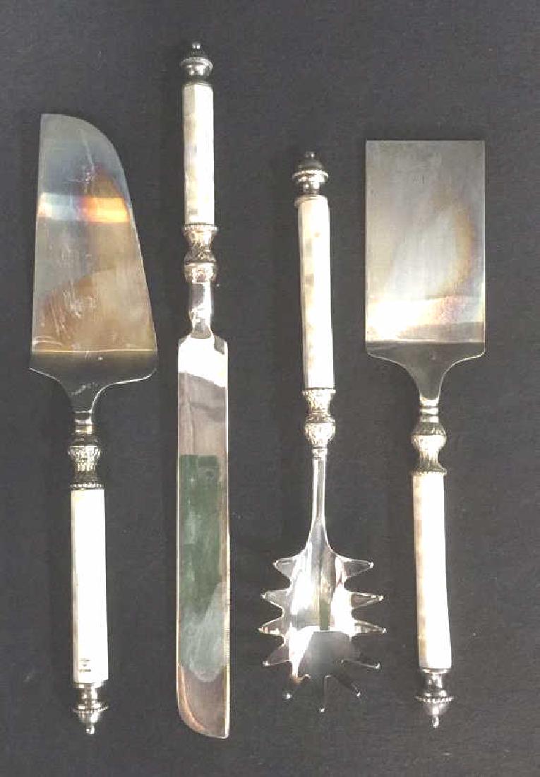 Lot 4 Silver Plate  Serving Utensils (1 of 8)