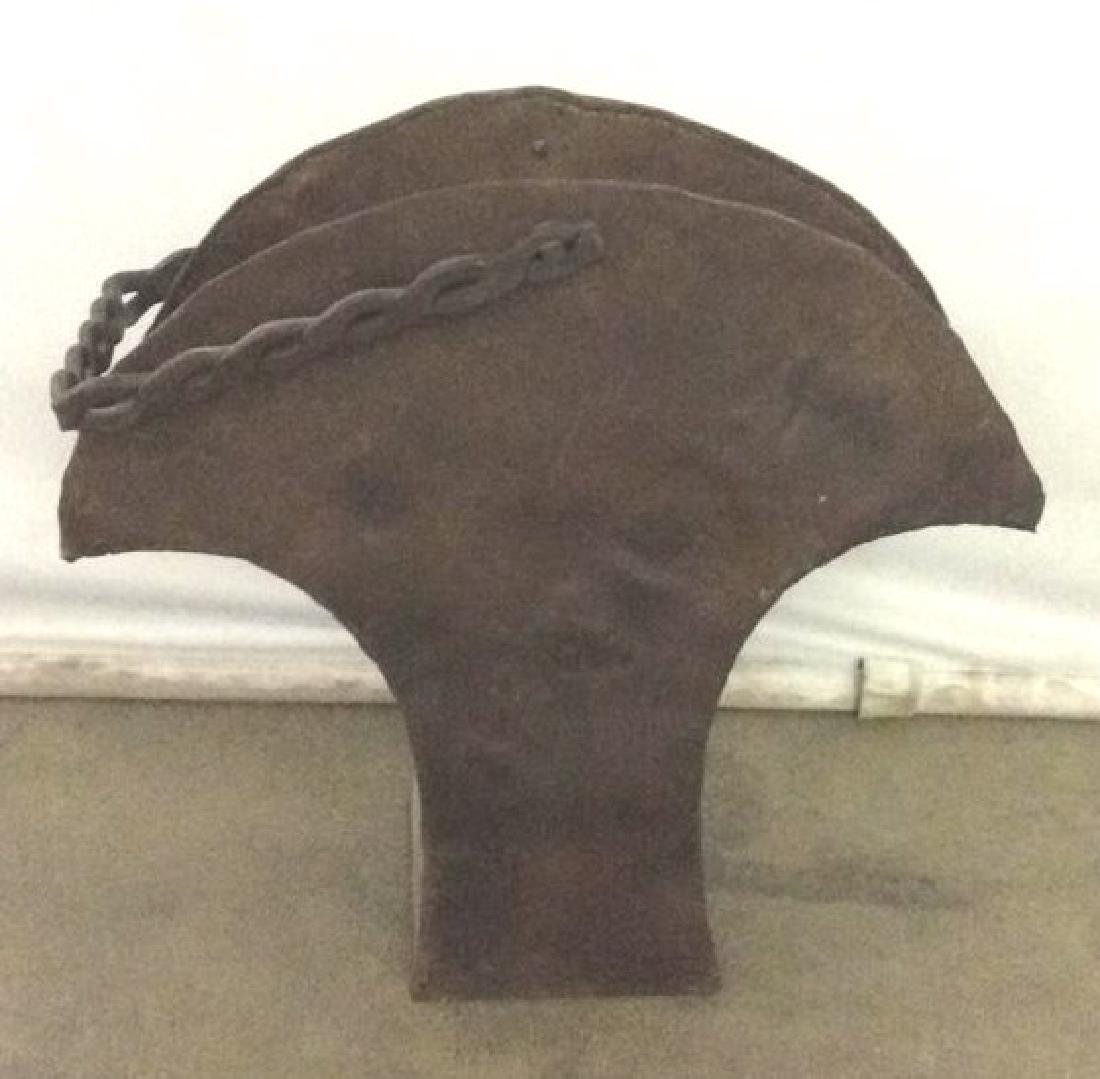 Brown Toned Metal Coal Bin W Handle (1 of 8)