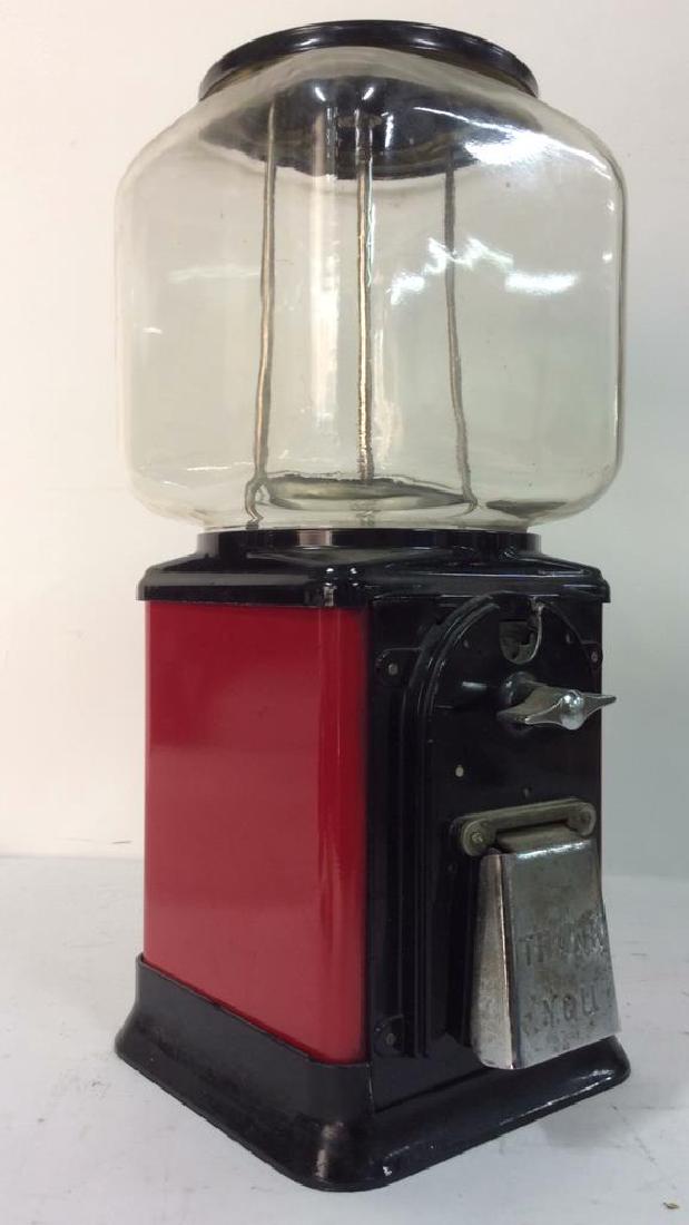 Vintage Metal Glass Painted Gum Ball Machine (1 of 10)