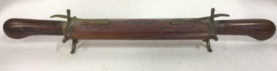 Lot 3 Carved Wooden Handled Knife Set (1 of 6)