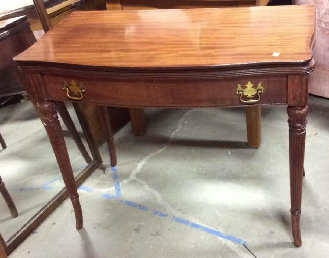 Flip Top Mahogany Game Table (1 of 10)