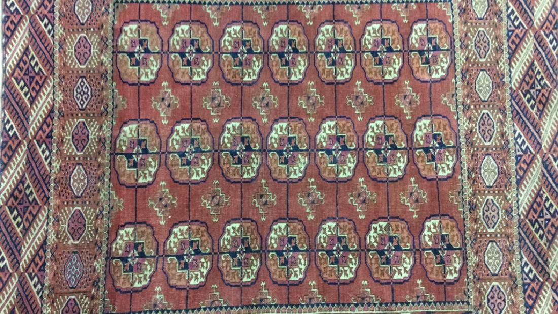 Vintage Geometrically Detailed Wool Rug (1 of 7)