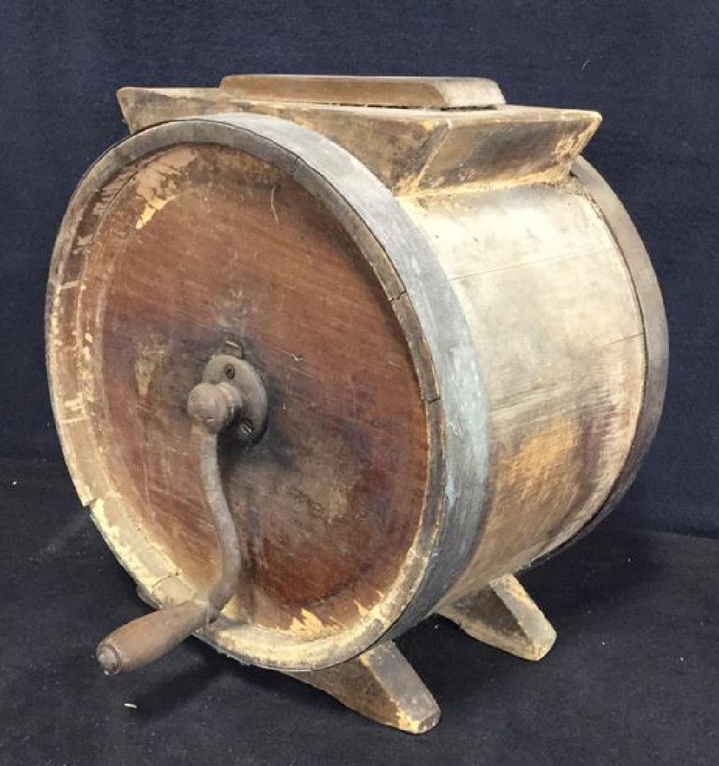 Antique Wood Metal Iron Butter Churn (1 of 9)