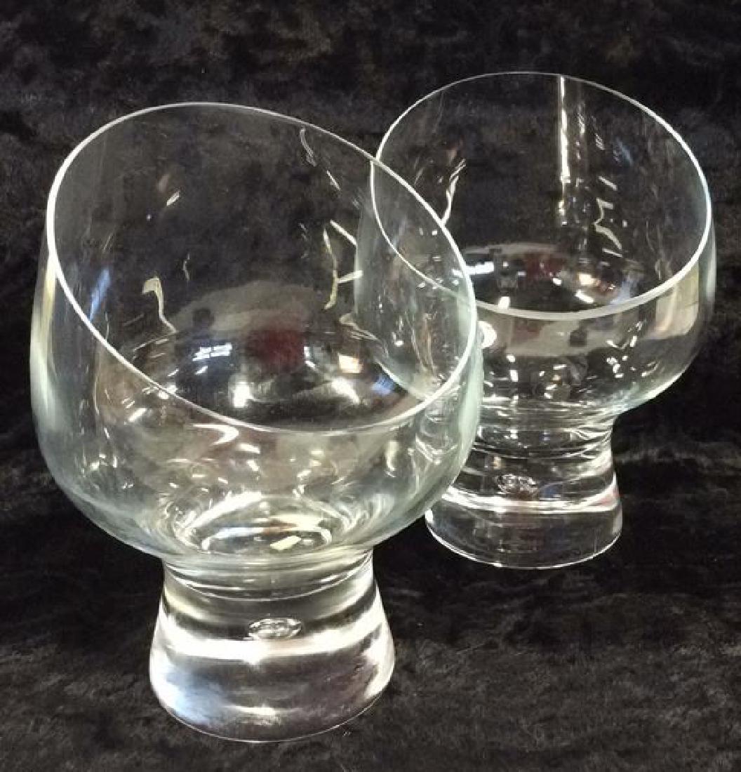 Pair Poss Vintage DANSK Glass Candleholders (1 of 10)