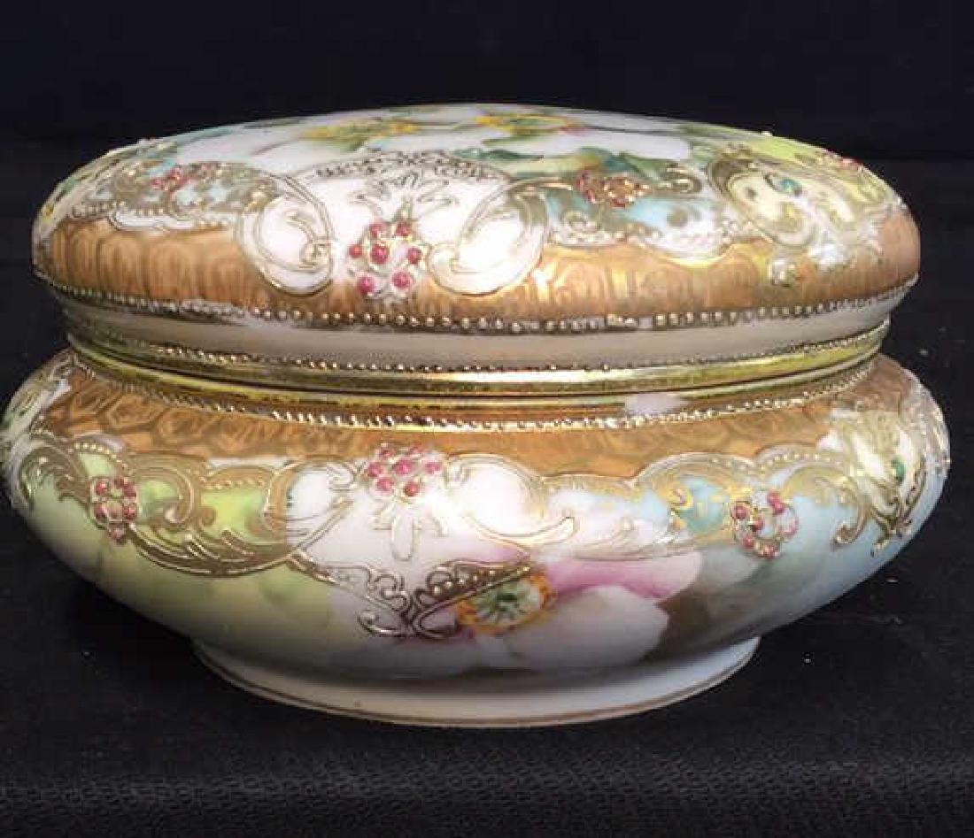 Vintage Hand Painted Nippon Trinket Box